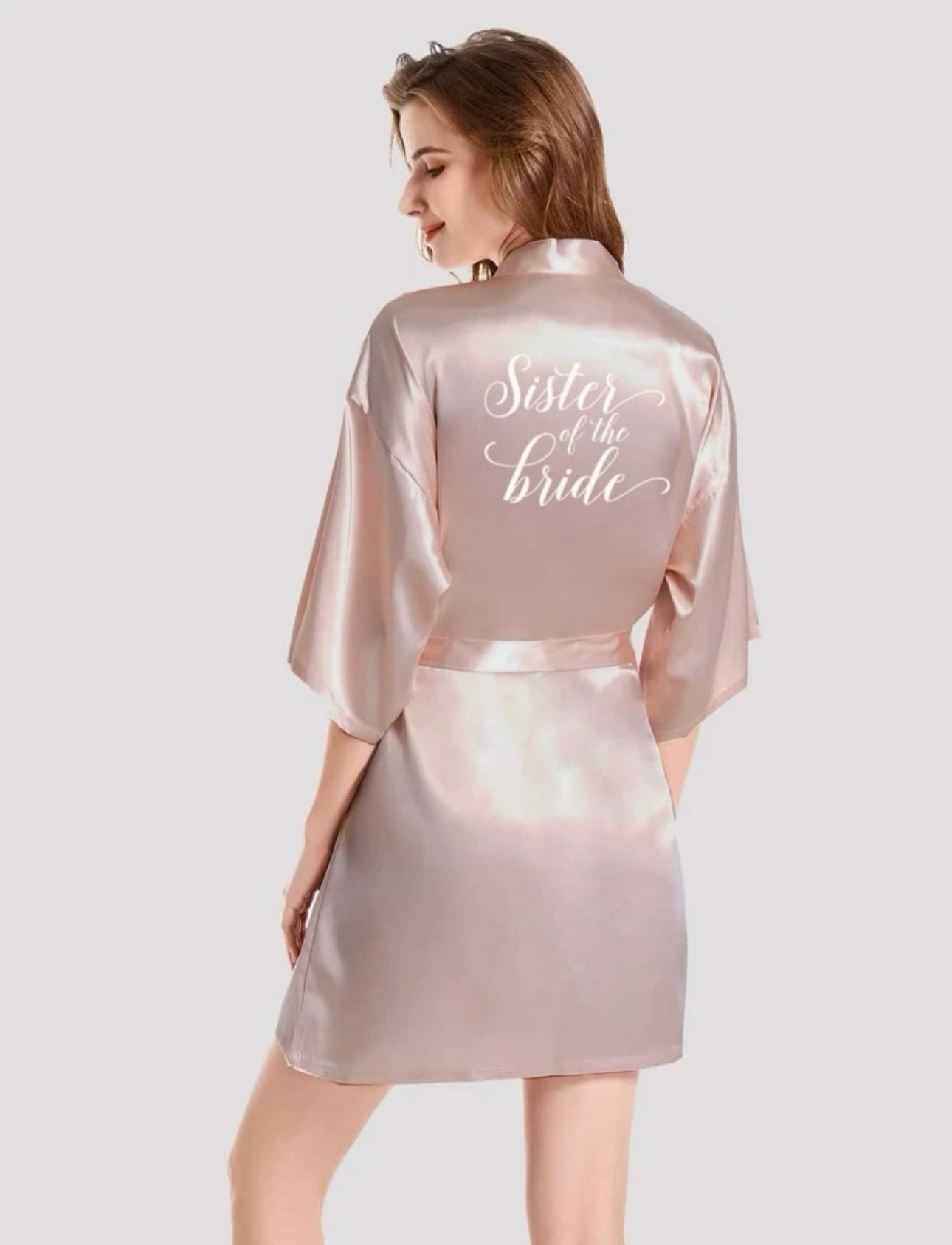 The Bride Silk Short Robe